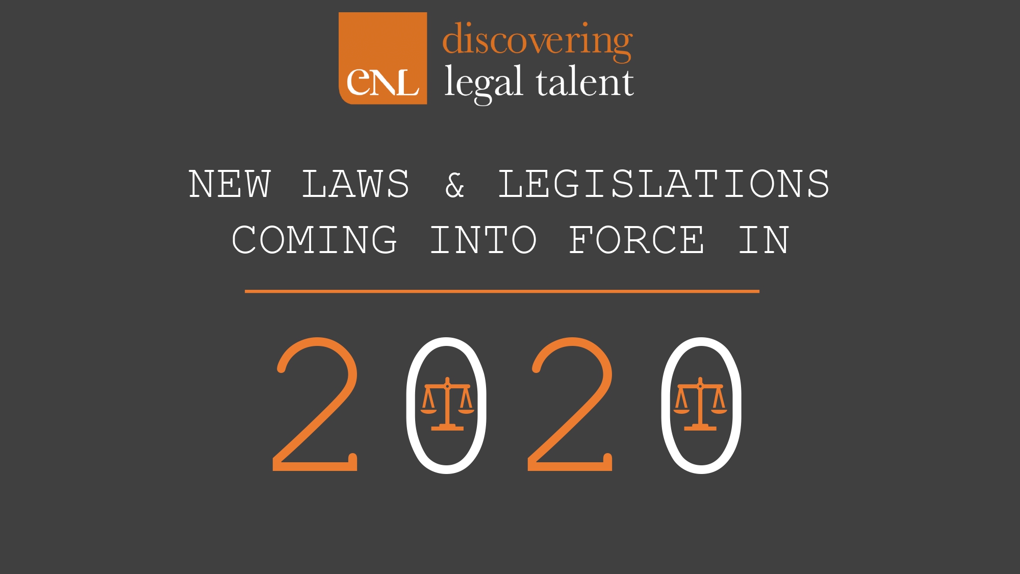 20 New Laws For 2020